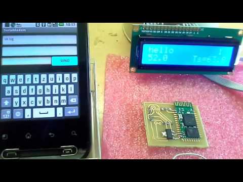 Arduino Serial bluetooth GCM Video