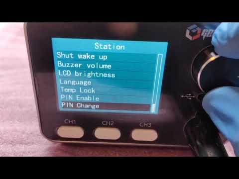 Обзор меню паяльной станции GEEBOON HC24