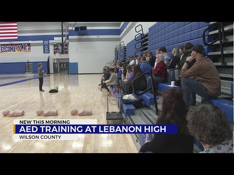 AED training at Lebanon High School