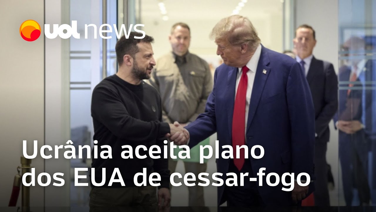 Ucrânia aceita proposta dos EUA de cessar-fogo de 30 dias na guerra contra Rússia