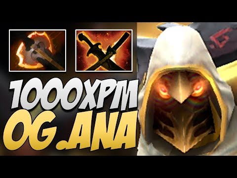 OG.Ana Juggernaut with 1000 XPM Dota 2 7.21B Gameplay ROAD TO TI11
