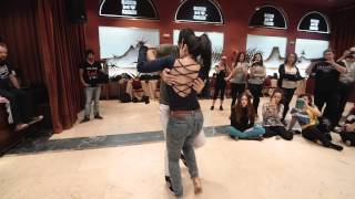 Andressa + Freddy - Last Spiral Dancers Festival 2014 - Zouk Demo Closed Embrace