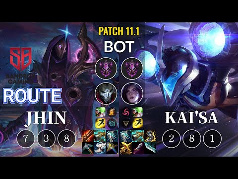 SB Route Jhin vs Kai'Sa Bot - KR Patch 11.1