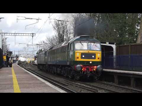 Class 47: LSL 47501 & 47805 Thrash Through Reading West*With Thrash & Clag*