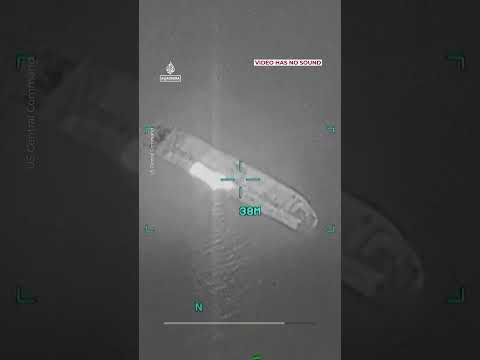 US military releases video of Iranian tanker sinking in Gulf of Oman | AJ #shorts