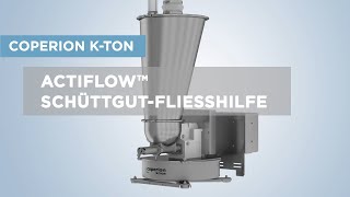 Video-Dokumentation Coperion K-Tron ActiFlow™ Schüttgut-Fliesshilfe 