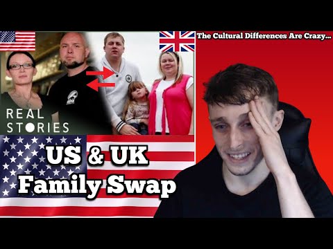 British Guy Reacts to UK and US Families Swap Lives | Culture Clash Documentary