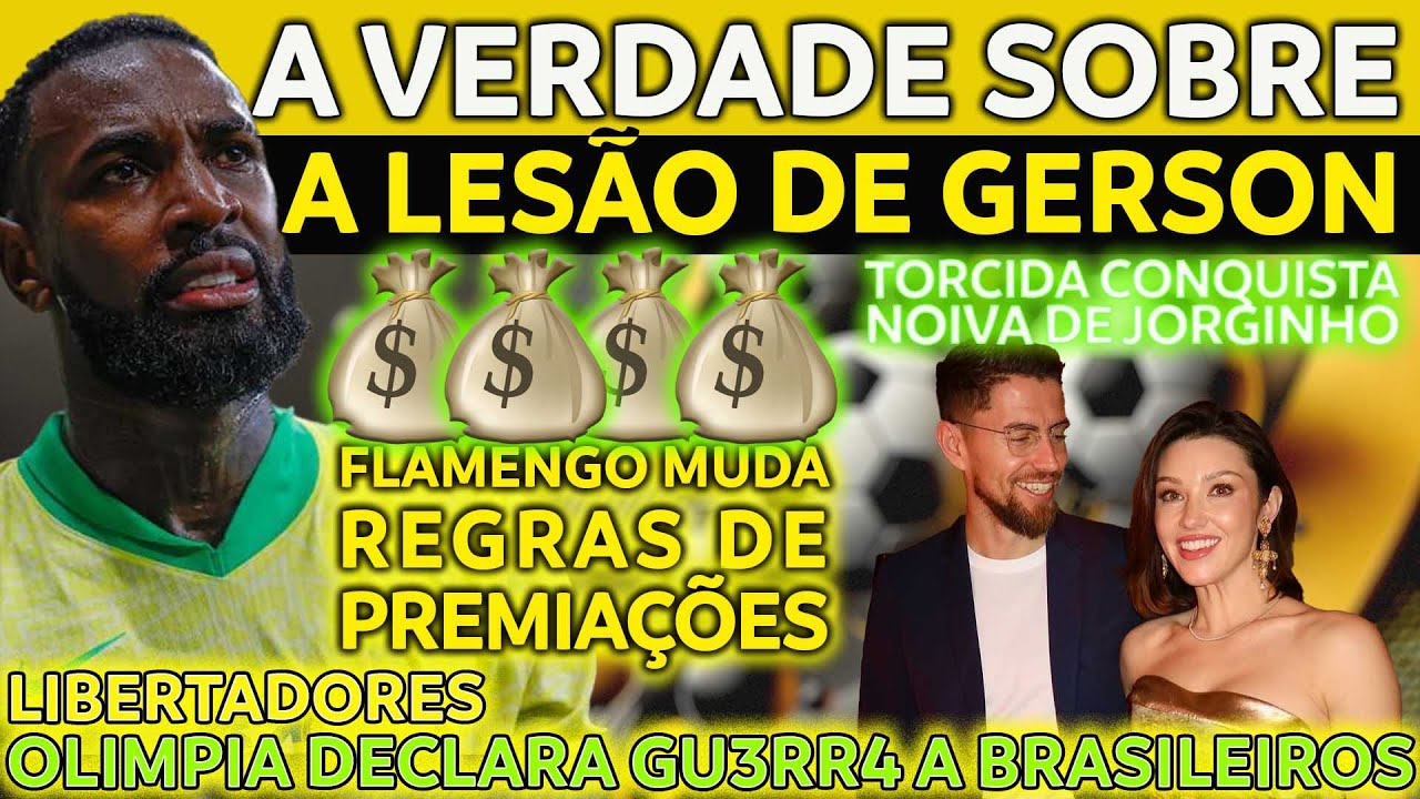 A VERDADE SOBRE A LESÃO DE GERSON | TORCIDA CONQUISTA NOIVA DE JORGINHO | PREMIAÇÕES NO FLAMENGO E+