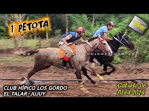 Club Hipico Los Gordos El Talar-Jujuy Sábado 06 de Abril del 2024  1°PETOTA  vs  2°COYITA