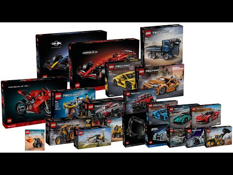 All LEGO Technic sets 2025 Compilation Collection Speed Build