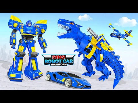 Dino Transform Robot Car: Robot Multiple Transformers Battle of City Game | Android iOS Gameplay