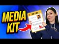 How Do You Create A MEDIA KIT To Introduce Yourself To Companies