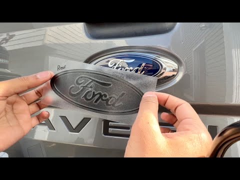 Ford Maverick - Emblem/Badge Overlay Install Instructions (vinyl)