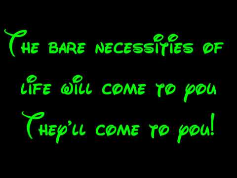 Bare Necessities - The Jungle Book Lyrics HD
