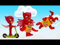 PJ Masks Race with Red 🏁Play-Doh Videos | Kids Animation ⭐️ Play-Doh Show Season 2