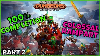 Minecraft Dungeons: Howling Peaks DLC - Colossal Rampart 100% Completion
