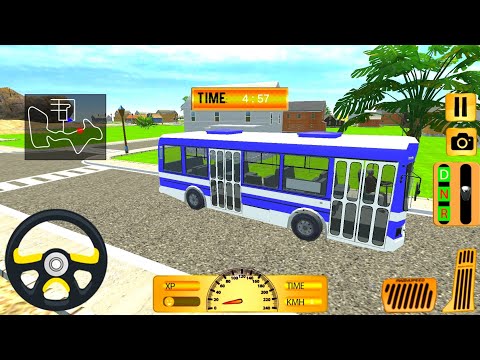 Hill Coach Bus Driving simulator - Offroad Mobile Bus Transporter Drive - Android Gameplay
