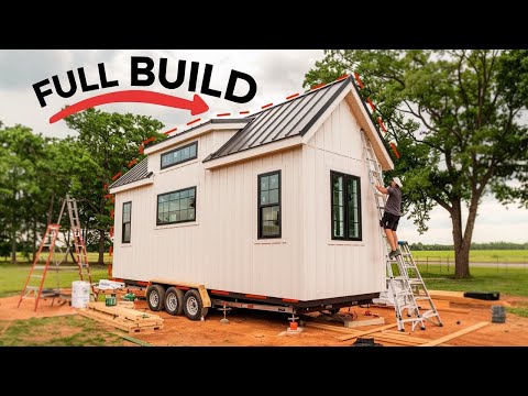 How I Built An Amazing Tiny Home From Start To Finish / Step By Step