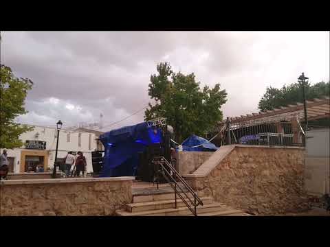 Cancelación por tormenta del concierto de "Cosa Fina" (Rumba y flamenco) en Tembleque. 26-8-2022