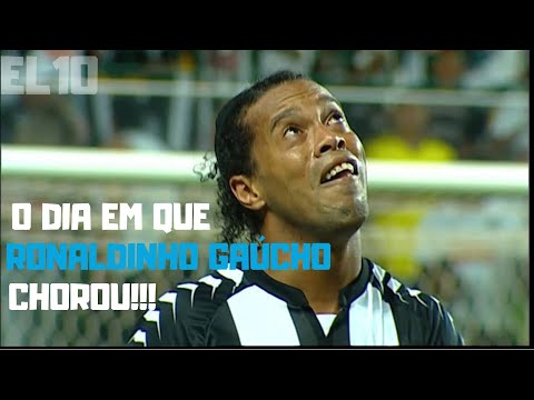 O DIA EM QIE RONALDINHO GAÚCHO CHOROU!!! EM HOMENAGEM A SUA MÃE, E AGRADECEU A TORCIDA ATLETICANA!