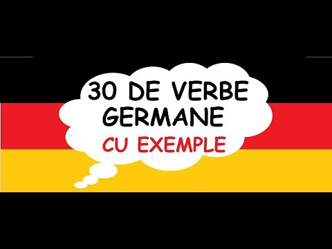 Invata germana | rapid si usor | 30 DE VERBE Germane cu EXEMPLE