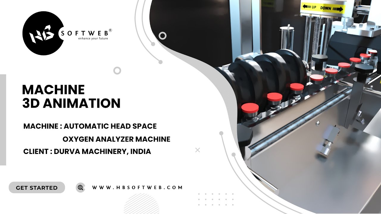 3D Technical Animation - Durva Machinery Automatic Head Space Oxygen Analyzer Machine