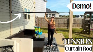 Review of Tension Curtain Rod + DEMO & 2 ways to Use