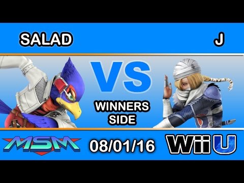 MSM 60 - Salad  (Falco) Vs. J (Sheik) Winners Side - Smash Wii U