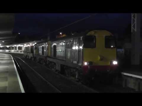 20303/20301 6K73 Sellafield - Crewe flasks at Carnforth 10th October 2013