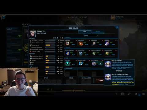 Smite Guide! How to build/level Guan Yu in Season 7!