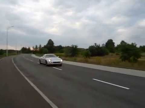 Maserati 4200  coupe  Larini exhaust backboxes Xpipe and BMC filter sound
