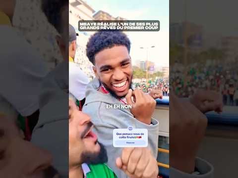 Incroyable Ibrahima Mbaye au Sénégal 🇸🇳 ☺️Après la finale Contre Maroc🤭#shorts #senegal #can2025