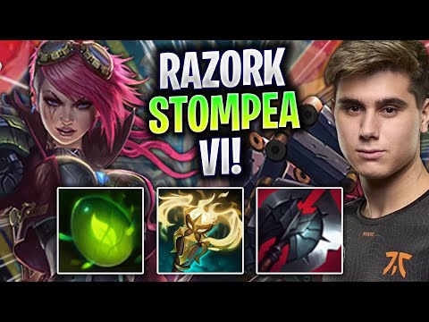 RAZORK STOMPEA CON VI! - FNC Razork Juega Vi Jungla vs Lee Sin! | Season 2023