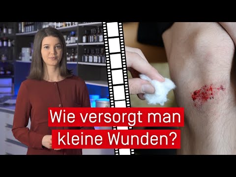 Wie versorgt man kleine Wunden?