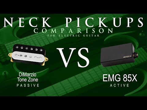 DiMarzio TONE ZONE vs EMG 85X - Neck Guitar Pickup Comparison Tone Demo
