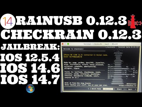 Ra1nUSB 0.12.3 | Jailbreak iOS 14.6/14.7/12.5.4 | Ra1nUSB Checkra1n 0.12.3 |Ra1nusb Windows 2021