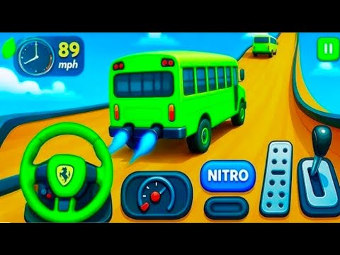 Mega Ramp Bus Stunts Simulator: Coach Bus Extreme Stunt Racing - Android Gameplay । Part 04