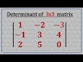 Determinant Of A 3x3 Matrix