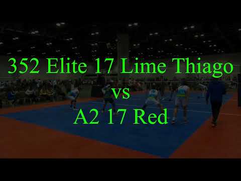 352 Elite 17 Lime Thiago vs A2 17 Red