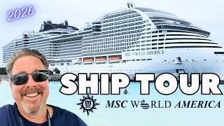 MSC World America FULL Ship Tour (Deck by Deck in 4K) #MSCWorldAmerica #MSCCruises  #Cruising