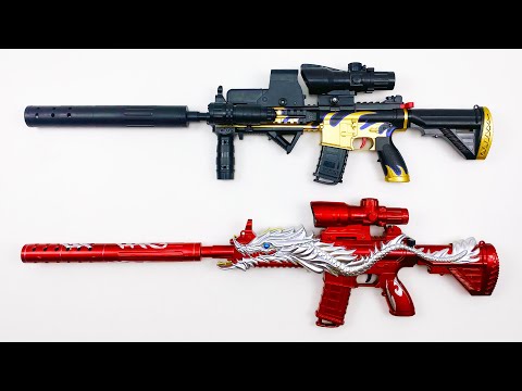 Realistic Toys Guns ! Realistic Weapon M4 Best Item And Red Dragon M4 Set up New Item
