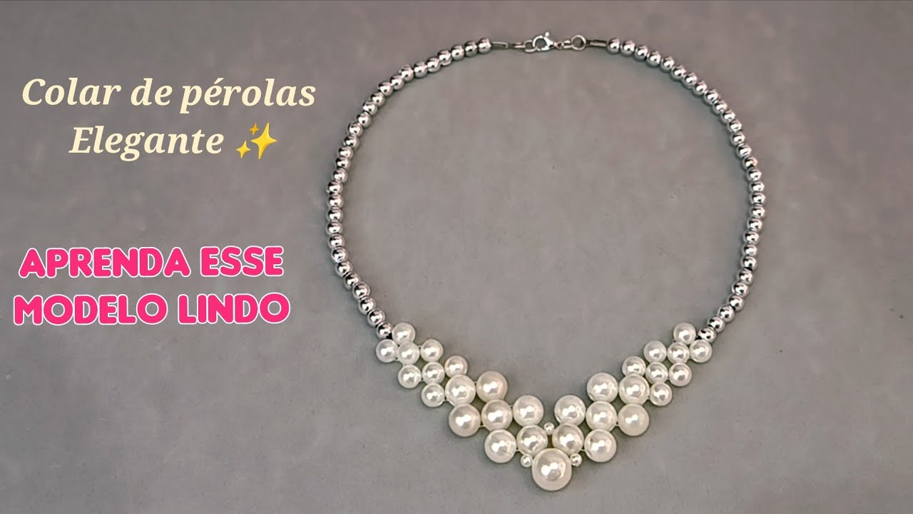 Learn How to Make This Sophisticated Pearl Necklace ✨