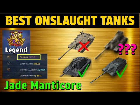 Top 1 Onslaught Player Shows Which Tanks to Pick: Season of the Jade Manticore