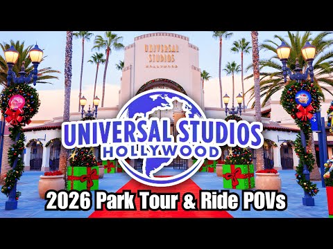 Universal Studios Hollywood - 2026 Park Tour & Ride POVs | 4K 60FPS