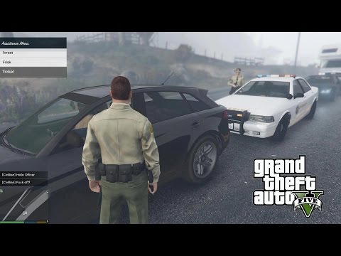 GTA 5 PC Mods - PLAY AS A COP MOD! GTA 5 SAPDFR/LSPDFR Police Mod Gameplay 3! (GTA 5 Mods Gameplay)