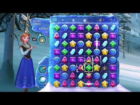 Frozen Free Fall: Snowball Fight Level 76 Walkthrough, , No Power Ups