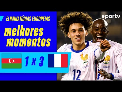 Gols e lances de Azerbaijão x França