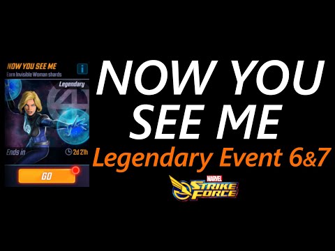 Now You See Me -  Invisible Woman Legendary Event Tier 6 and 7  - 12.11.19
