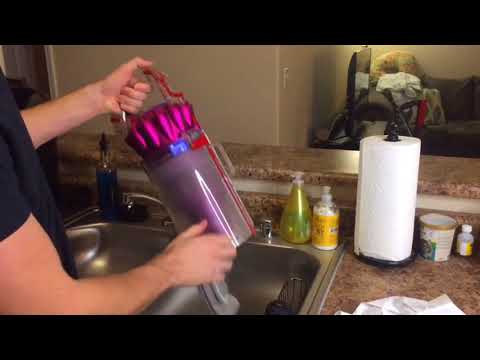 DYSON BAGLESS CANISTER | How to Clean DYSON DC41 Animal Vacuum Canister