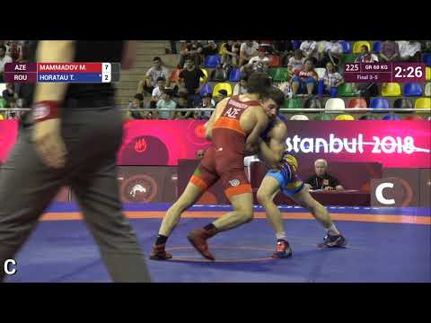 BRONZE GR - 60 kg: M. MAMMADOV (AZE) v. T. HORATAU (ROU)